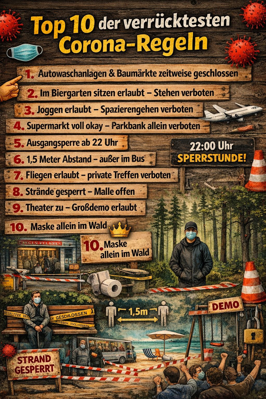 Caren Miosga und die Top 10 der verrücktesten Corona Maßnahmen