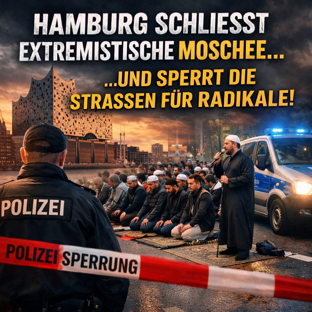 Hamburg schließt extremistische Moschee – und sperrt Straßen für ihre Anhänger?