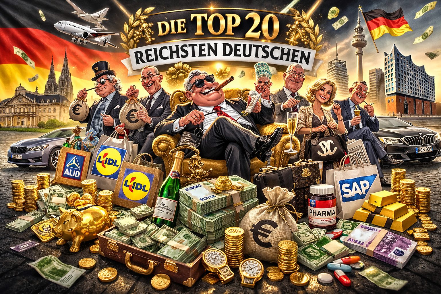 Reichste Deutsche 2026: Top-20 Liste (Stand: zuletzt verfügbares Manager-Magazin-Ranking 2025)